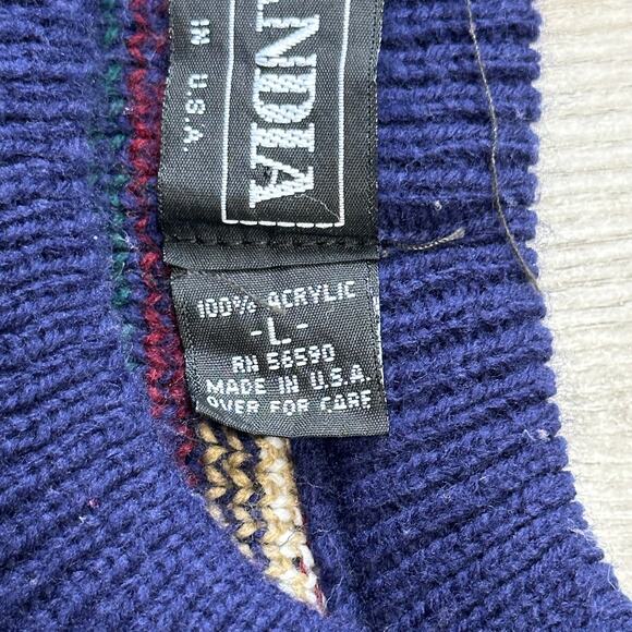 Scandia Vintage Fair Isle Sweater Men's Large Fisherman Gorpcore - Picture 5 of 6